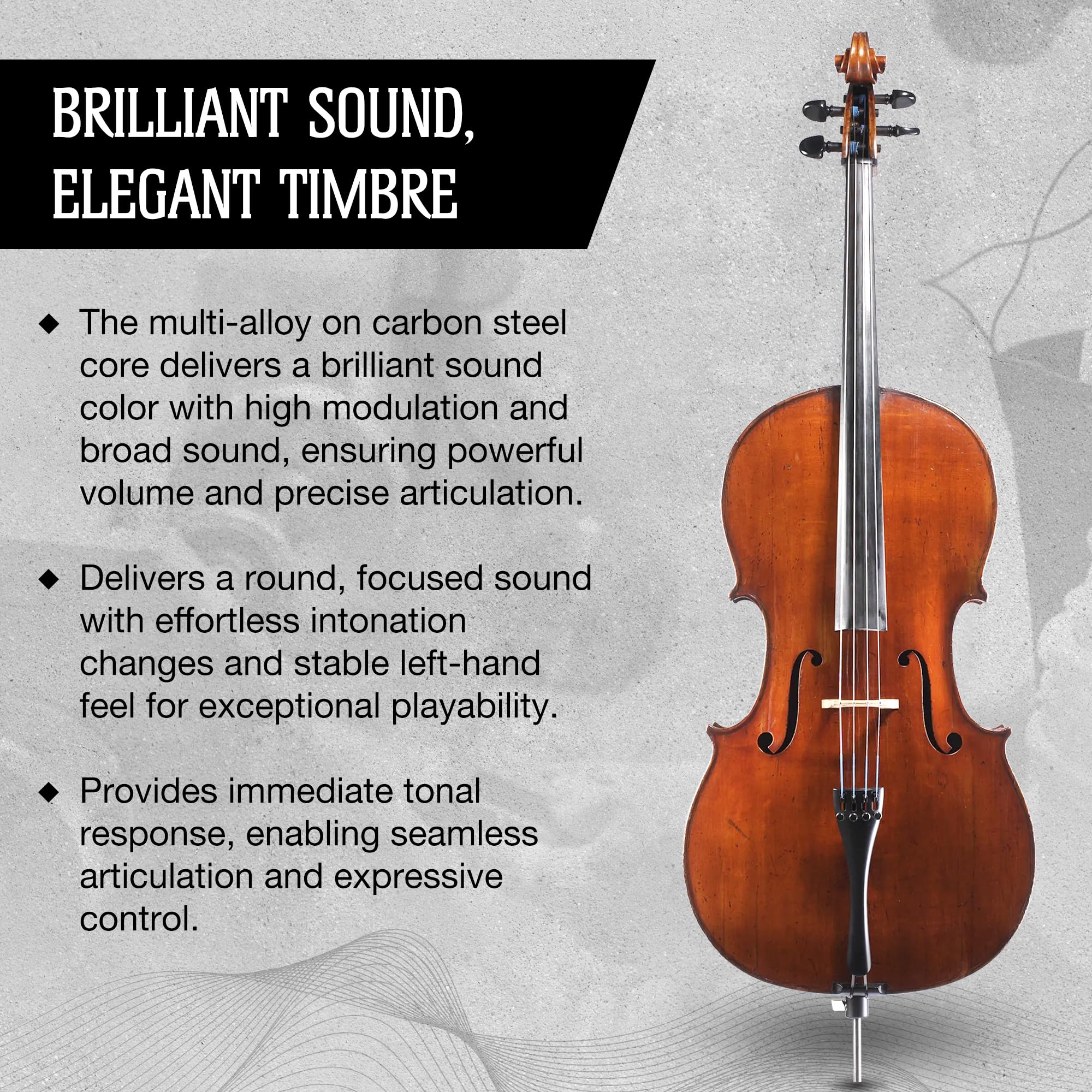 Amazon.com: Jargar Evoke Cello A | Multi Alloy Carbon Steel Core